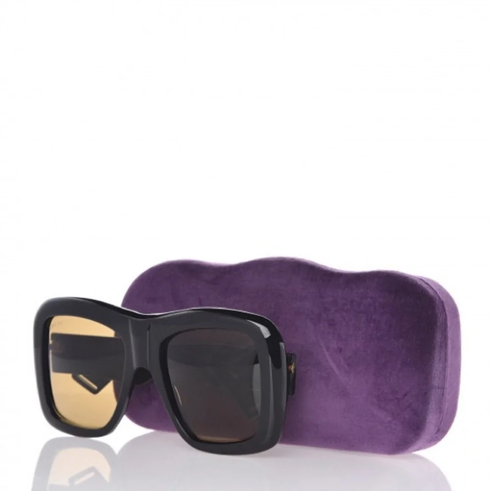 New  - GUCCI Square Frame Sunglasses GG0498S Black